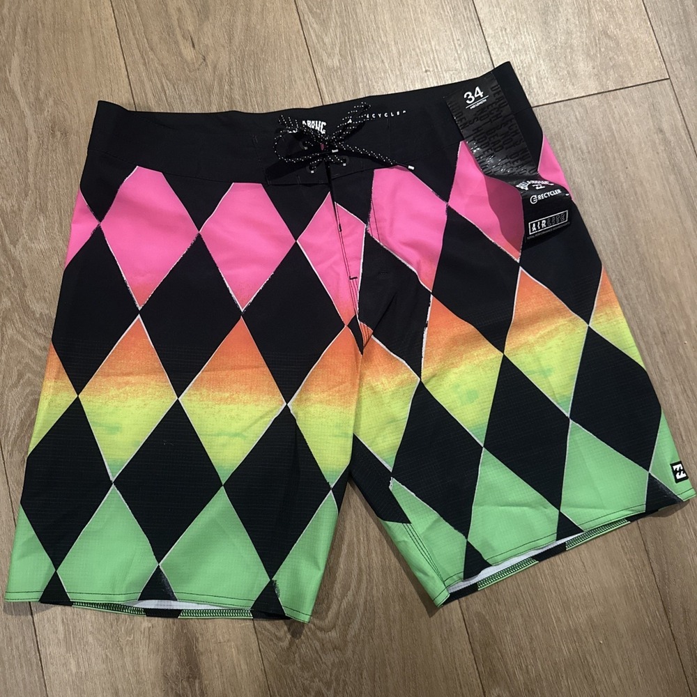 Men's Billabong Recycler Sundays Airlite Mid Length Board Shorts Surf Swim 34